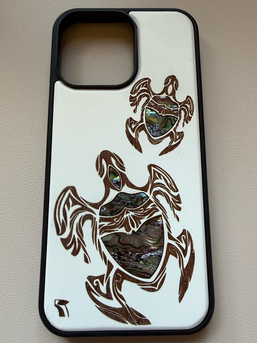 Moana’s Hawaii Honu Sea Turtle Abalone Inlay MagSafe iPhone 15/16 Pro Max Case
